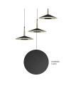 ORION * COLGANTE CIRCULAR NEGRO/CUERO  4L LED  32W  3000K